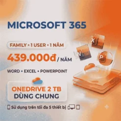 Microsoft 365 Family 1 User (Mua chung)