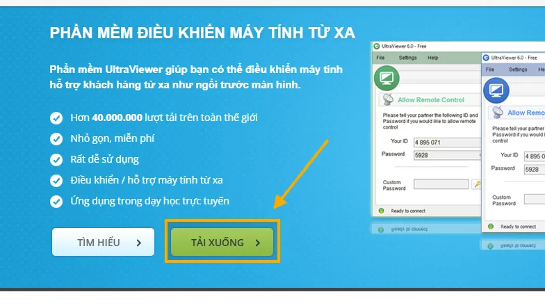 Tải bộ cài đặt UltraViewer chính hãng